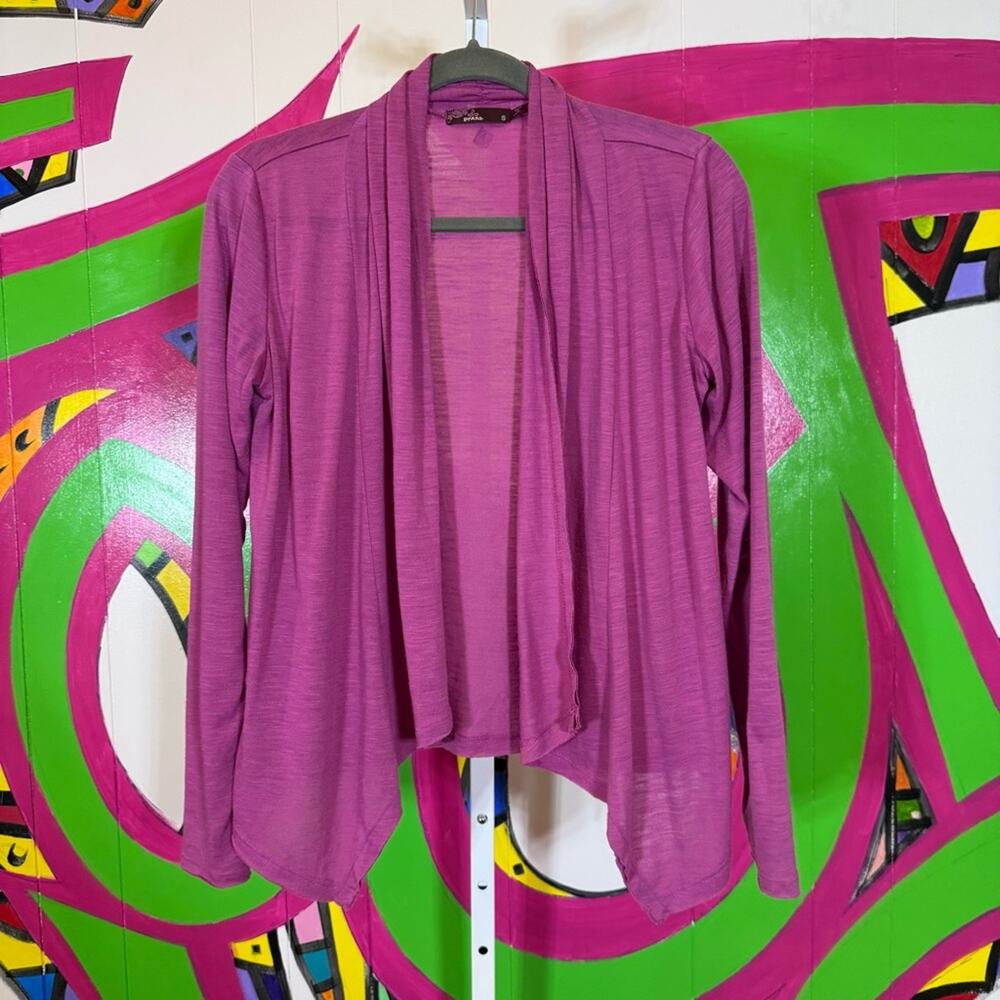 PrAna, Purple Open Front Cardigan. Size Small. Excellent condition!